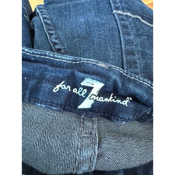 7 For All mankind Kimmie dark wash denim blue jeans - Picture 2 of 7